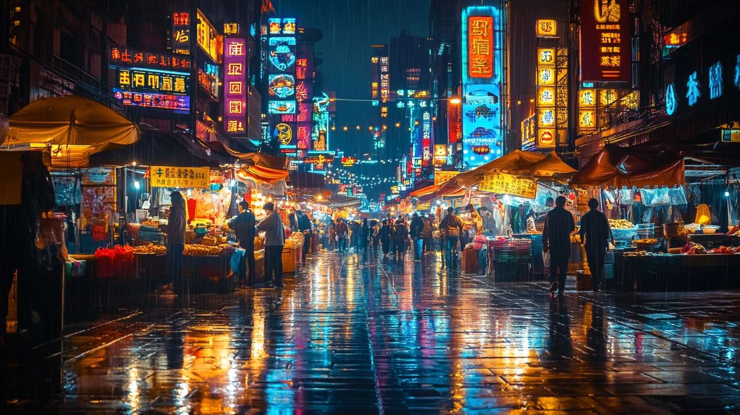 Neon Harbor: The Last Night Market